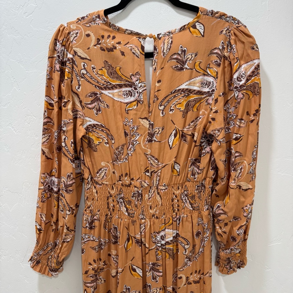 EUC Bohme Midi Dress Feathers Bohemian Women's Small - Picture 10 of 16